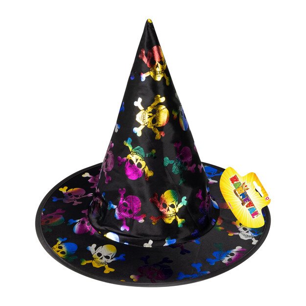 Children witch hat with skulls 2