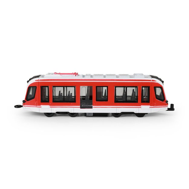 Tram metal red 20 cm 6