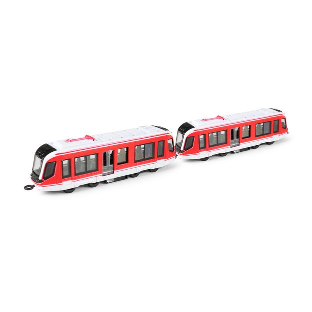Tram metal red 20 cm 4