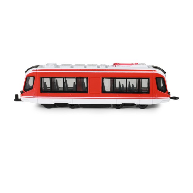 Tram metal red 20 cm 2