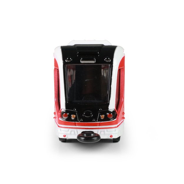 Tram metal red 20 cm 1