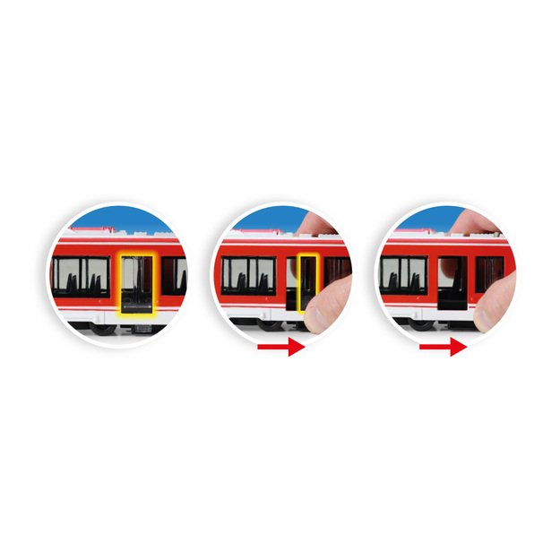 Tram metal red 20 cm 5