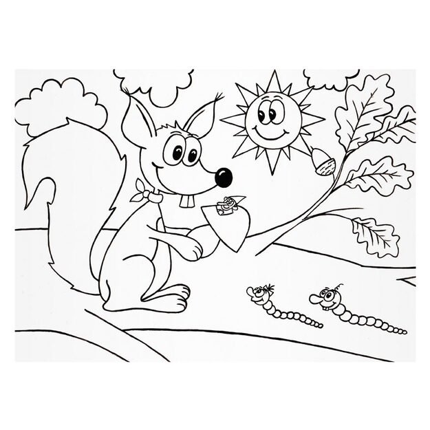 MFP miško gyvūnų spalvinimo puslapiai 5