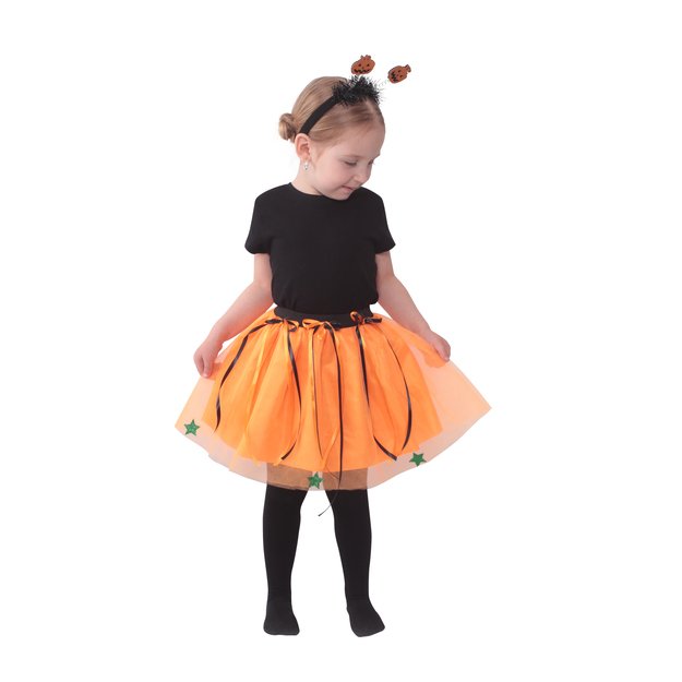 Children costume pumpkin tutu skirt with accs. 3