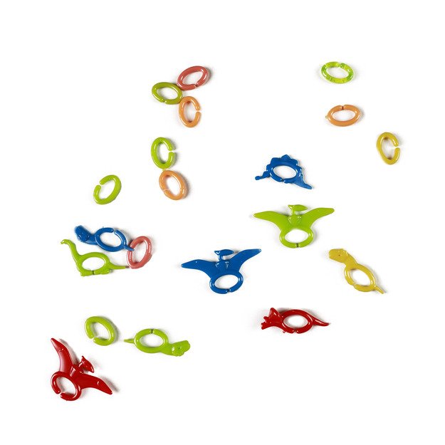 Mažos plastikinės raidės DINO 150 vnt. 2