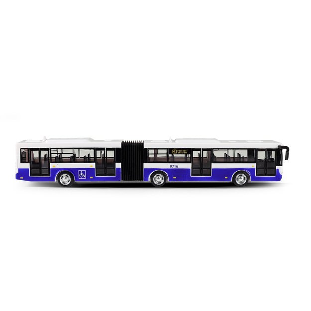 The bus reports stops in Czech 36 cm 6