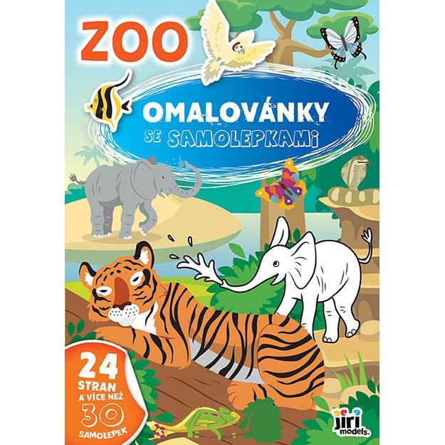 A4 formato spalvinimo knygelė su ZOO lipdukais 1