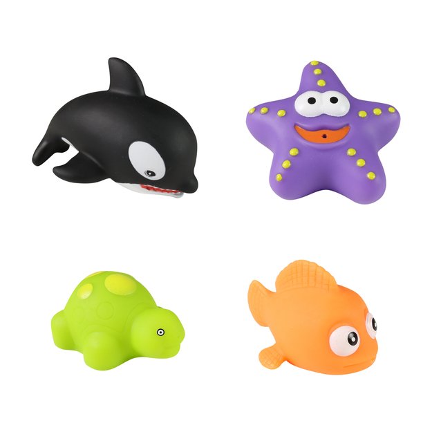 Rubber sea animals 4 pcs 1