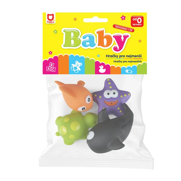 Rubber sea animals 4 pcs 2