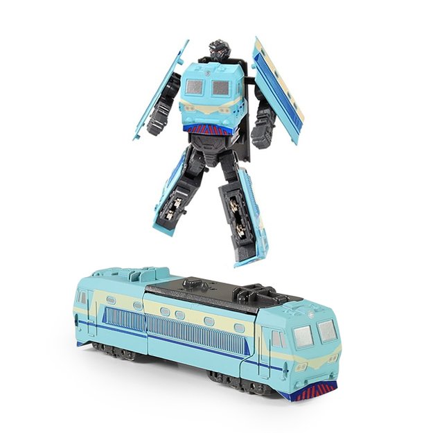 Metal robot locomotive blue 2