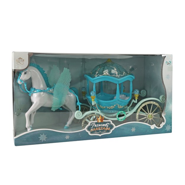 Vežimas su sparnuotu arkliu ir šviesa 2