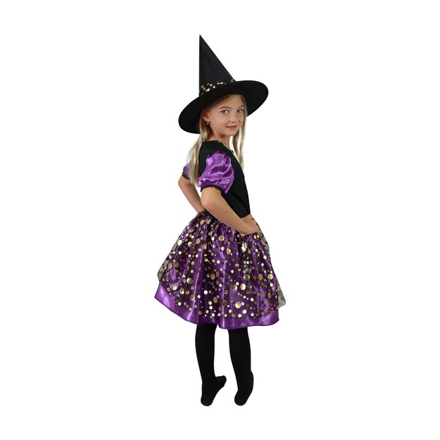 Children costume witch purple-gold (M) 3