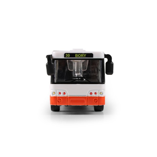 Metalinis autobusas raudonas 18 cm 3
