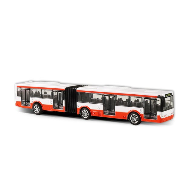 Metalinis autobusas raudonas 18 cm 1