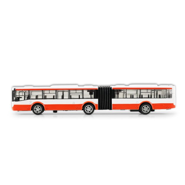 Metalinis autobusas raudonas 18 cm 5