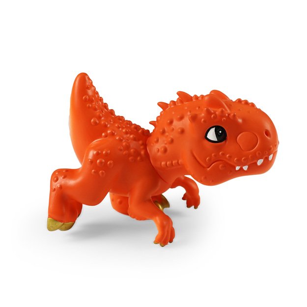 Juokingas oranžinis dinozauras 14 cm 4