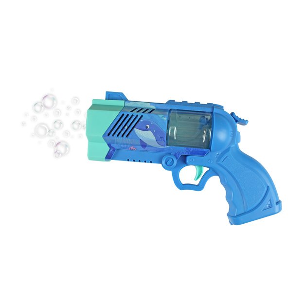 Burbulų pistoletas mėlynas su šviesa