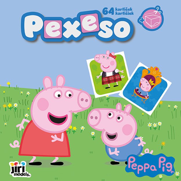 Memory game in a Peppa Pig workbook