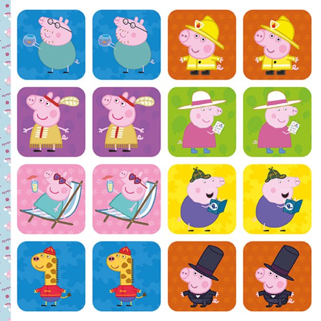 Atminties žaidimas Peppa Pig pratybų sąsiuvinyje 2