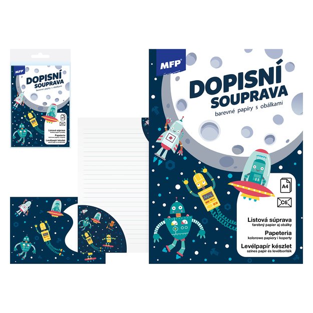 Colored stationery LUX 5+10 (Space)