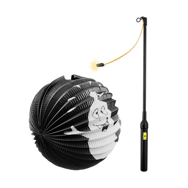 Helovino žibintas 25 cm su pagaliuku 40 cm 1