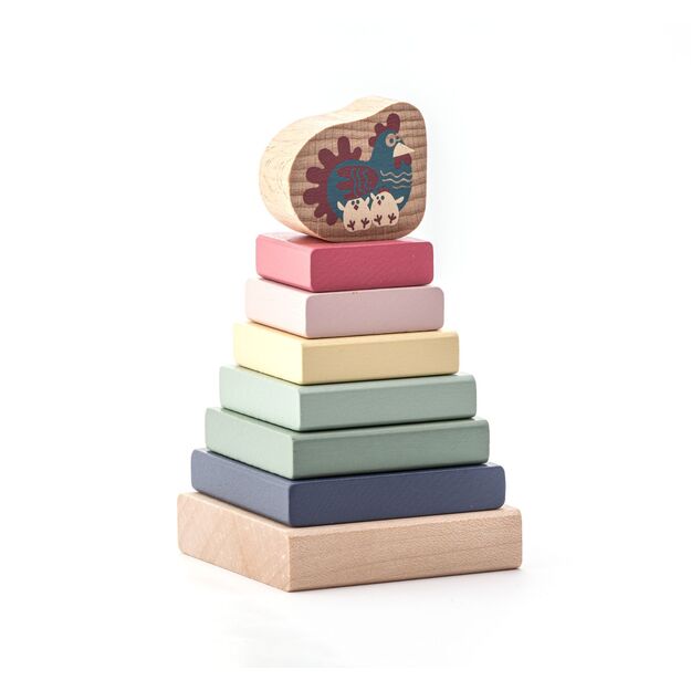 CUBIKA Pastel 15894 Pyramid with chicken