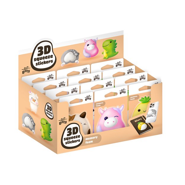 Gifty - 3D sqeeze stickers - mix 2 1