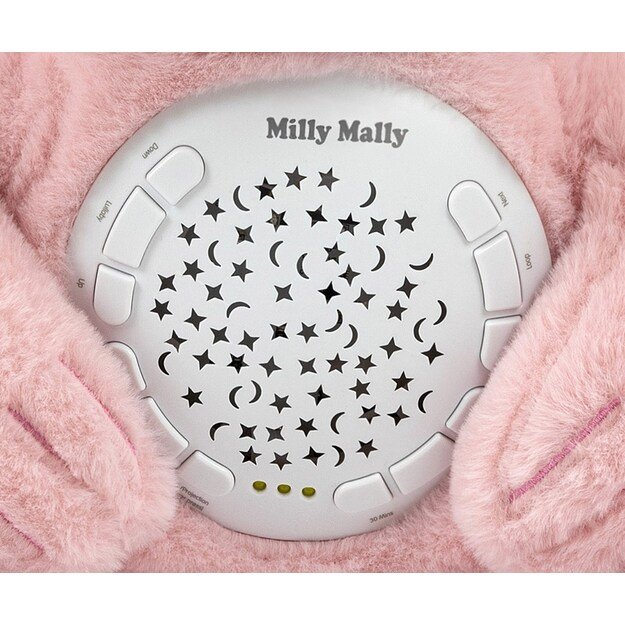 Pliušinis meškiukas su projektoriumi Milly Mally Bear rožinis 3