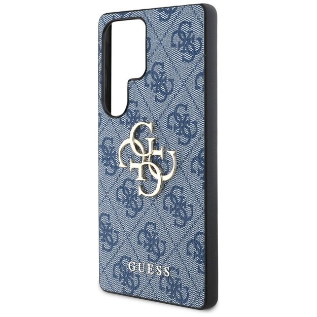 „Guess Big 4G Logo Classic“ logotipo dėklas, skirtas „Samsung Galaxy S25 Ultra“ (mėlynas) 3