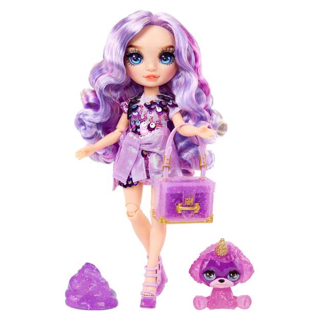 Klasikinė vaivorykštės mados lėlė - violetinė 7