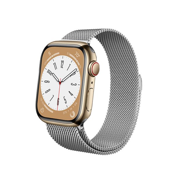 „Crong Milano Steel“, skirtas „Apple Watch“, 38/40/41 mm (sidabras)