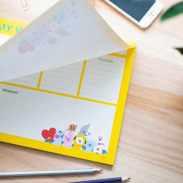 BT21 - Savaitės planuotojas 54 A4 puslapiai 14