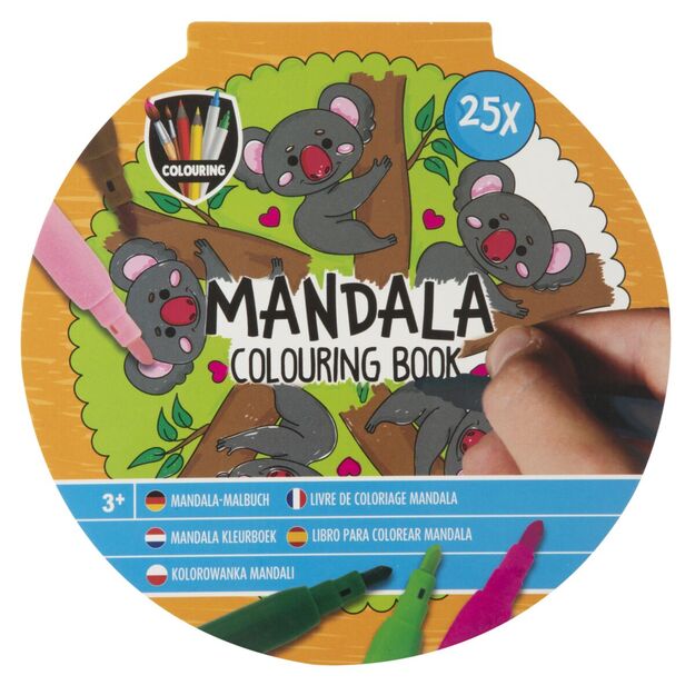 Mandalų spalvinimo knygelė, 25 lapai 1