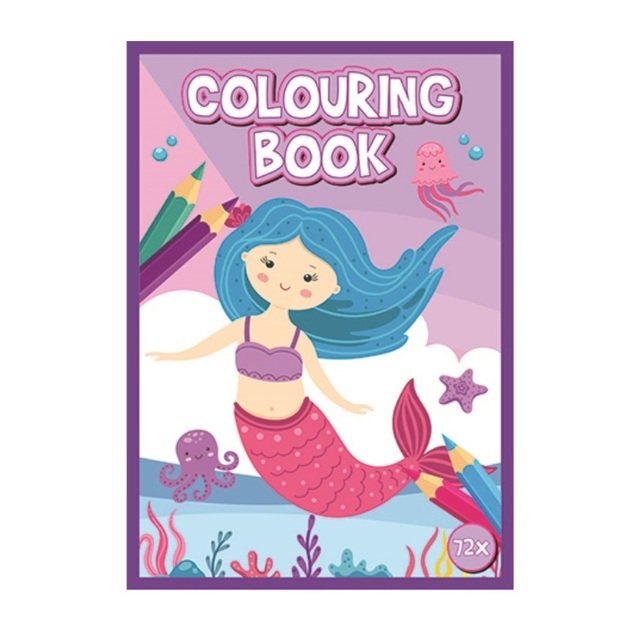 Spalvinimo knygelė 72 puslapių A4 formato undinė
