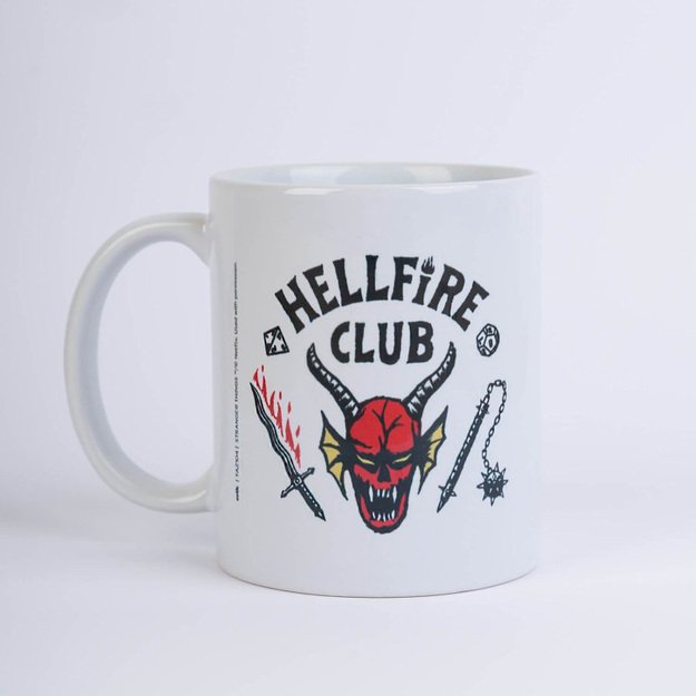 Stranger Things - Keraminis puodelis dovanų dėžutėje 350ml (Hellfire Club)