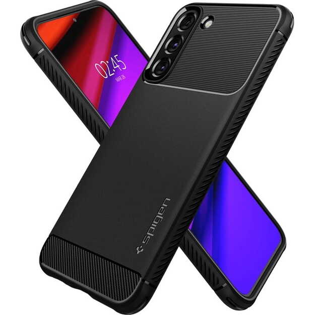 „Spigen Rugged Armor“ – „Samsung Galaxy S22“ dėklas (juodas) 5