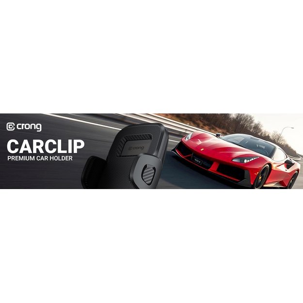 „Crong Carclip Air Vent“ – universalus automobilio laikiklis oro ventiliacijos grotelėms (juodas) 8