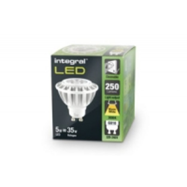 Integruota LED lemputė GU10 PAR16 5W (35W) 2700K 250lm Šiltai balta 11