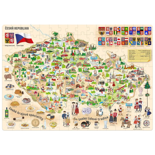 Puzzle – Map of the Czech Republic 2