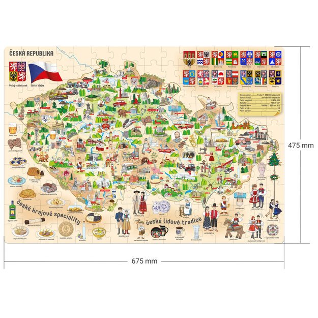 Puzzle – Map of the Czech Republic 3