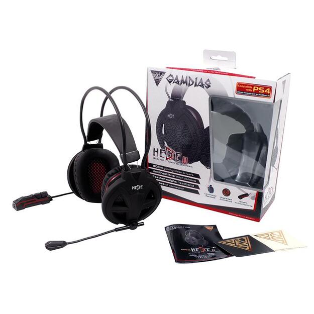 Gamdias Hebe V2 – stereo žaidimų ausinės su mikrofonu (PC-PS4) 8