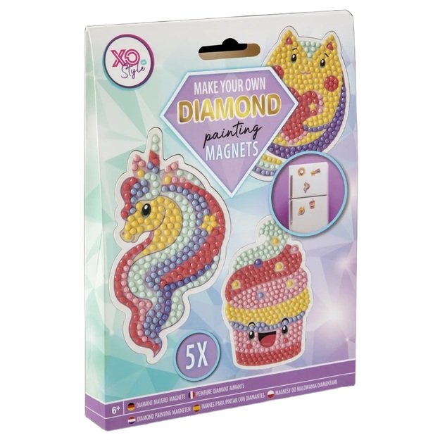 Kūrybingas deimantinių magnetų rinkinys, gaminantis 2