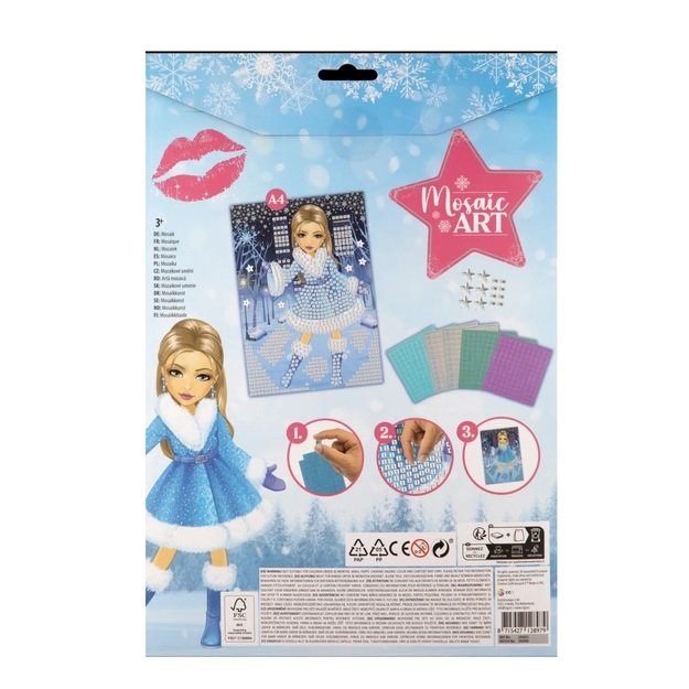 Kūrybinis mozaikų rinkinys pagal skaičius, A4, 1 vnt. 2