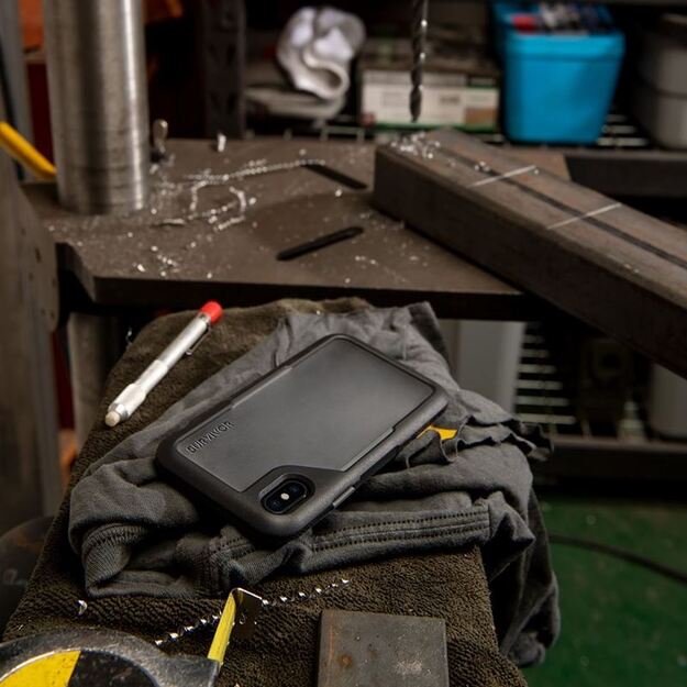 Griffin Survivor Endurance – dėklas, skirtas iPhone Xs Max (skaidrus/pilkas) 6