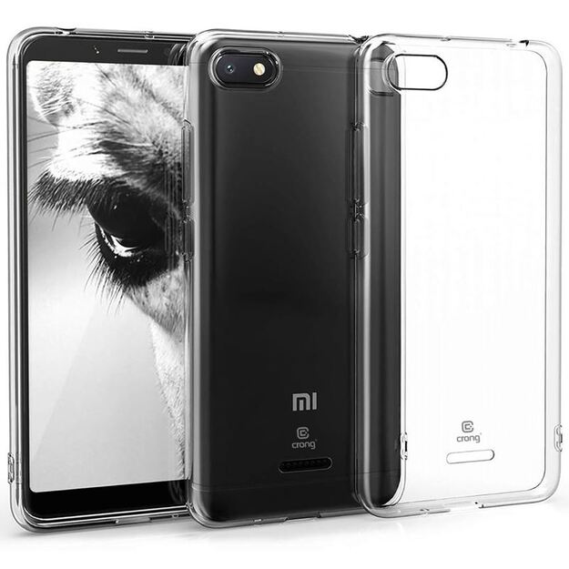 Crong Crystal Slim Cover – apsauginis dėklas, skirtas Xiaomi Redmi 6A (skaidrus)