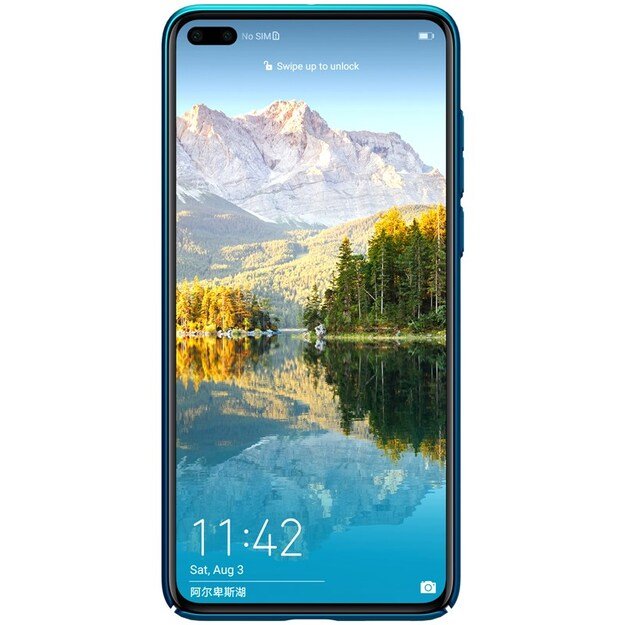 Nillkin Super Frosted Shield – dėklas, skirtas Huawei P40 (Peacock Blue) 10