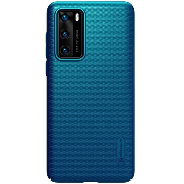 Nillkin Super Frosted Shield – dėklas, skirtas Huawei P40 (Peacock Blue) 9