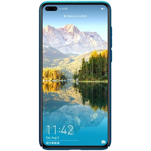 Nillkin Super Frosted Shield – dėklas, skirtas Huawei P40 (Peacock Blue)