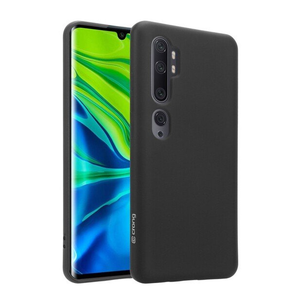 Crong Color Cover – lankstus dėklas, skirtas „Xiaomi Mi Note 10“ / „Mi Note 10 Pro“ (juodas)
