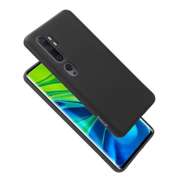 Crong Color Cover – lankstus dėklas, skirtas „Xiaomi Mi Note 10“ / „Mi Note 10 Pro“ (juodas)